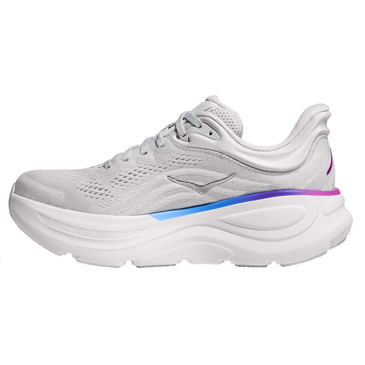 Hoka Bondi 9 Shoe Women's in Cosmic Grey and White